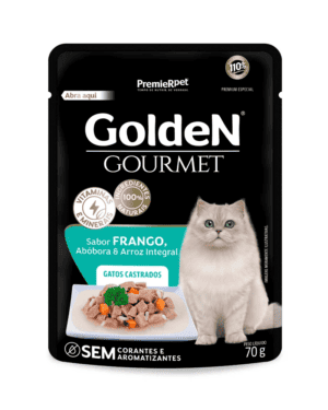 racao-umida-golden-gourmet-para-gatos-castrados-sabor-frango-70g